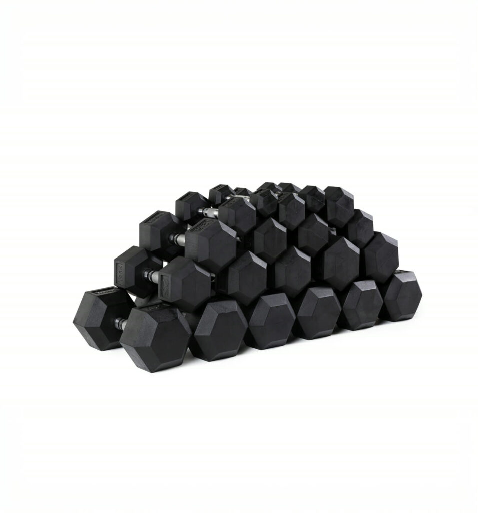 Rubber Hex Dumbbells